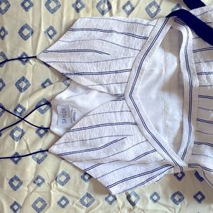 Saylor white cutout long casual maxi dress